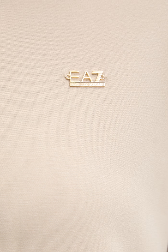 EA7 Emporio Armani mikina dámska z modalu AF12643.7W000192 béžová