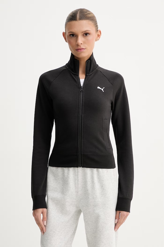 Puma Μπλούζα με κουμπιά Γυναικεία Essentials Slim μαύρο 634323