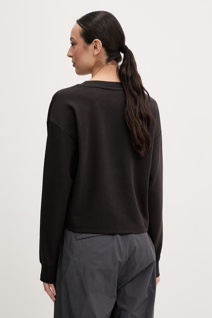 Oblečenie Puma dámska mikina s bavlnou Essentials Elevated 691816 čierna