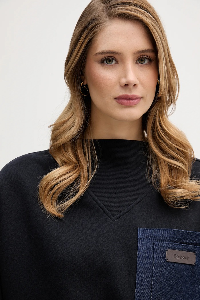 Суичър Barbour Saima тъмносин LOL0664