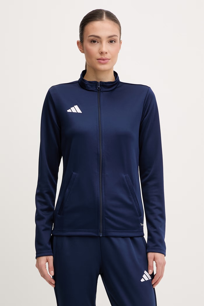 Суичър за трениране adidas Performance Entrada26 без качулка тъмносин JZ6599