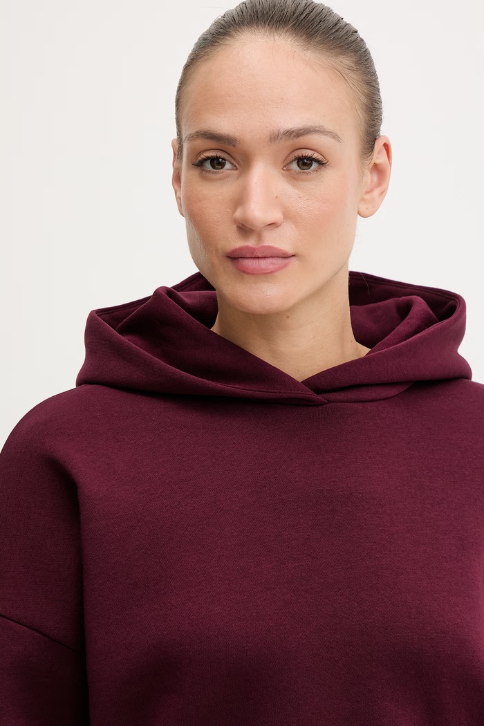 adidas Performance kapucnis melegítőfelső női burgundia KC7665