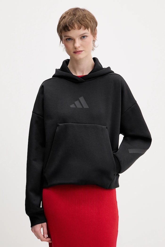 Mikina adidas Z.N.E s kapucňou čierna KC7743