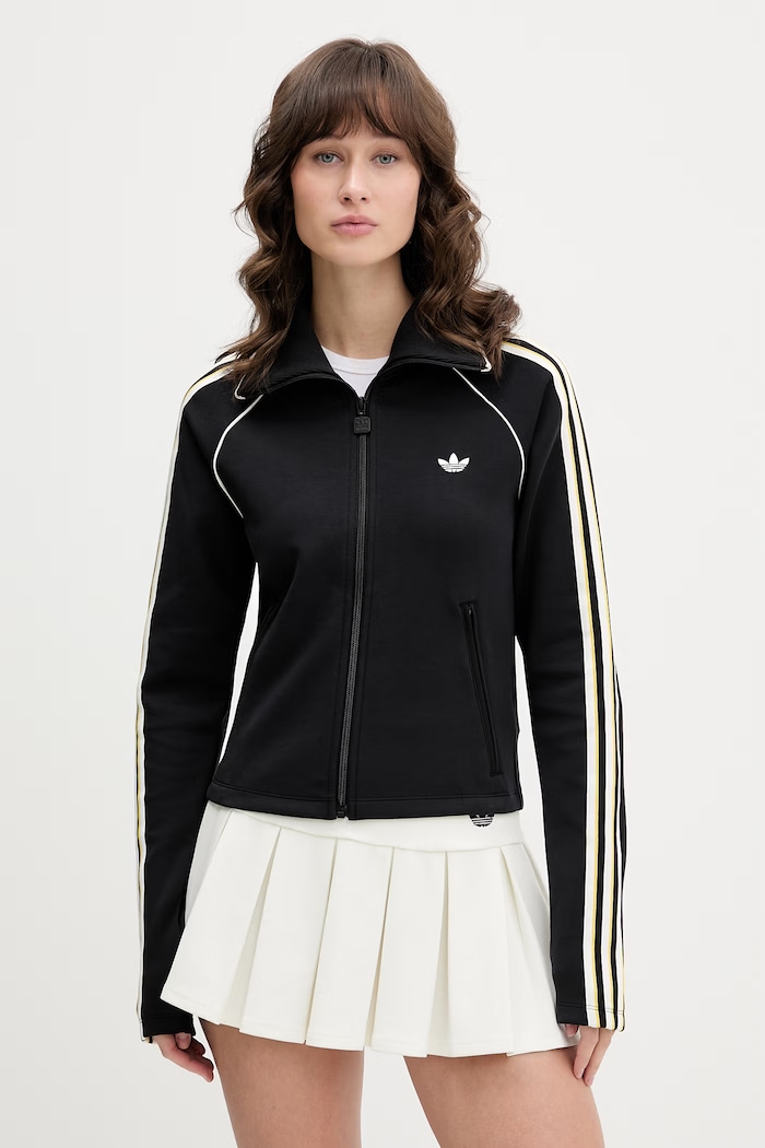 Μπλούζα adidas Originals λεπτό μοτίβο μαύρο KC9097