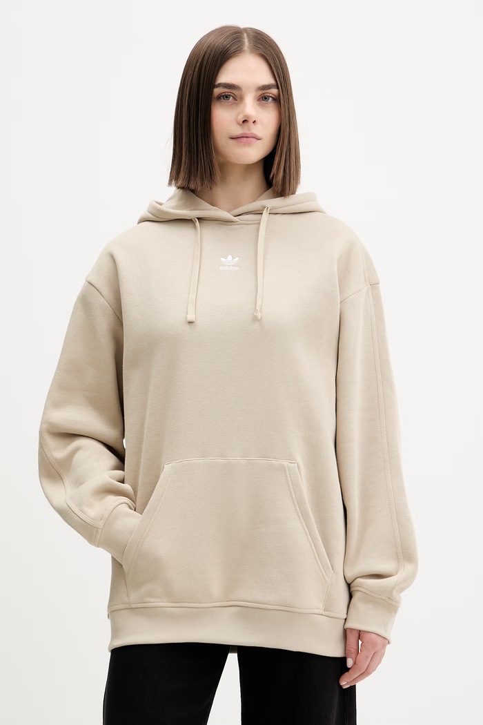 adidas Originals bluza z kapturem beżowy KC9108