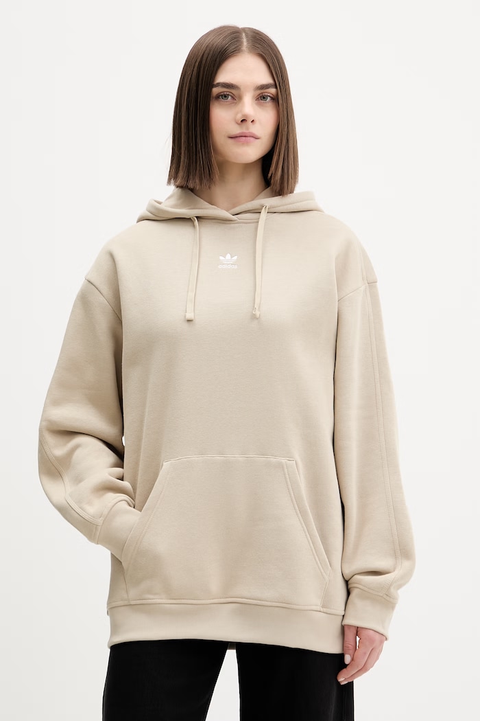 adidas Originals bluza z kapturem beżowy KC9108