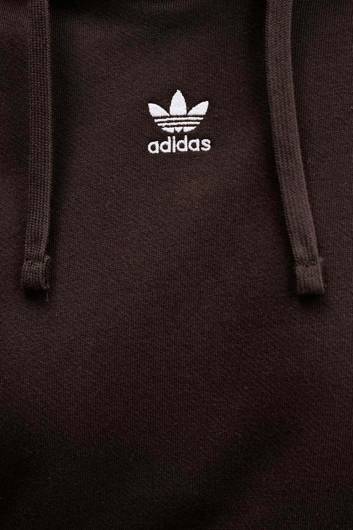 Βαμβακερή μπλούζα adidas Originals KC9145 καφέ
