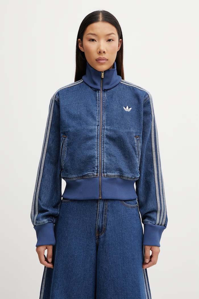 adidas Originals kurtka jeansowa Firebird nieocieplane niebieski KD2913