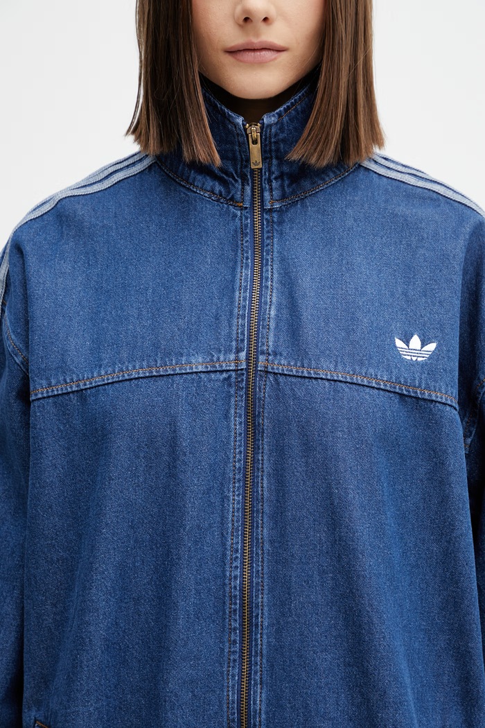 adidas Originals Firebird яке дамско от деним син KD2920