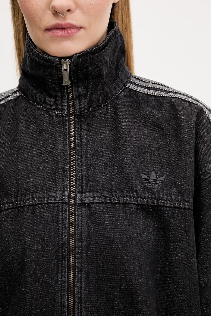 adidas Originals kurtka jeansowa damska Firebird KD2926 czarny