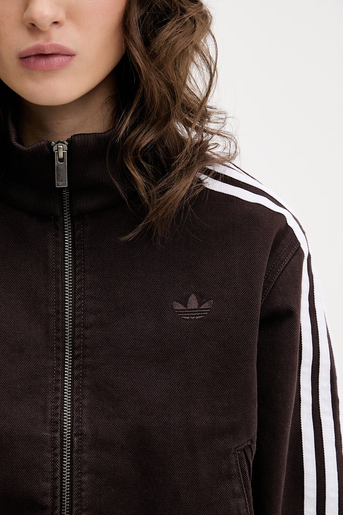 Хлопковая куртка adidas Originals Firebird коричневый KD2937