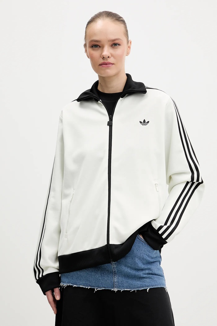 adidas Originals bluză imprimeu bej KD3740