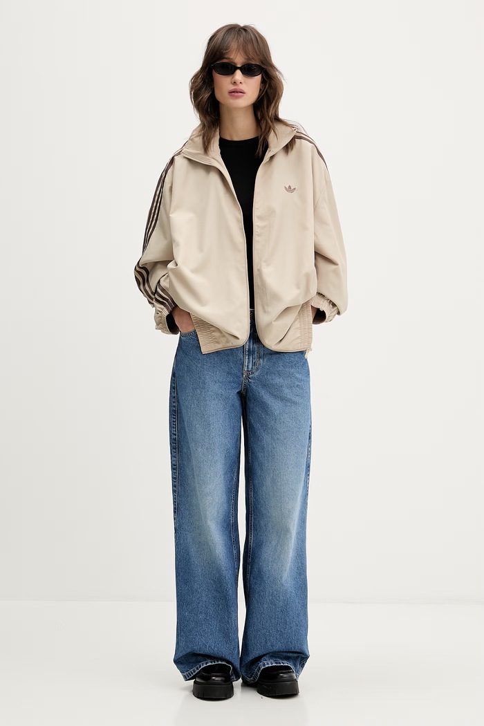 adidas Originals mikina na zips dámska KD6297 béžová SS26