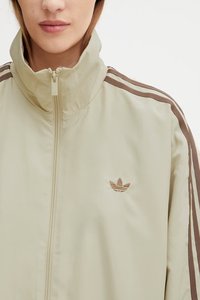 adidas Originals Women's zip-up sweatshirt beige KD6297