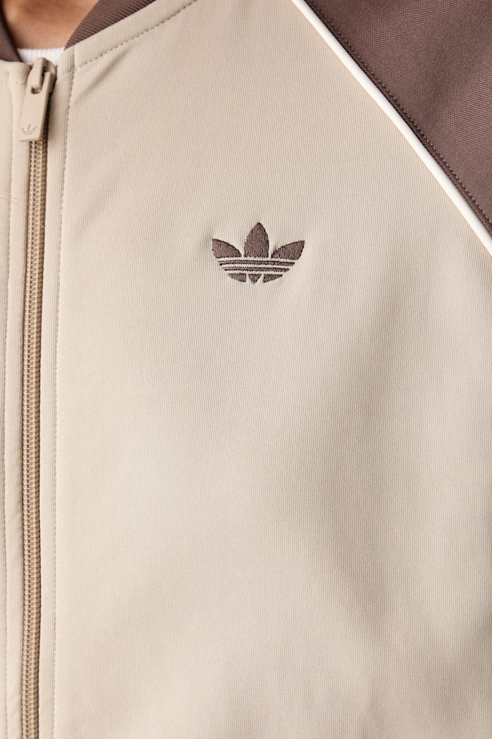 adidas Originals μπλούζα με κουμπιά Γυναικεία με βαμβάκι KD8825 μπεζ
