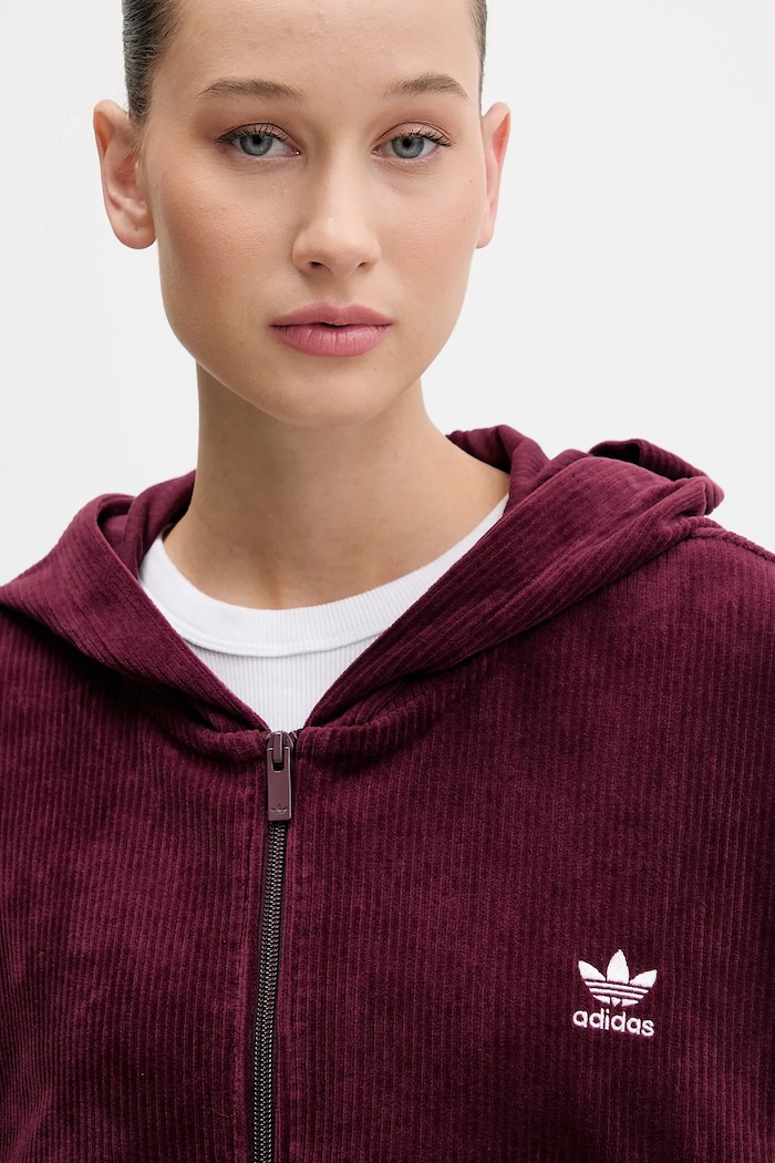 Mikina adidas Originals burgundské KE1119