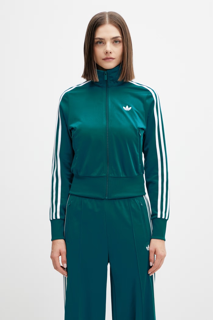 Adidas Originals zip-up sweatshirt Women's turquoise KQ6530