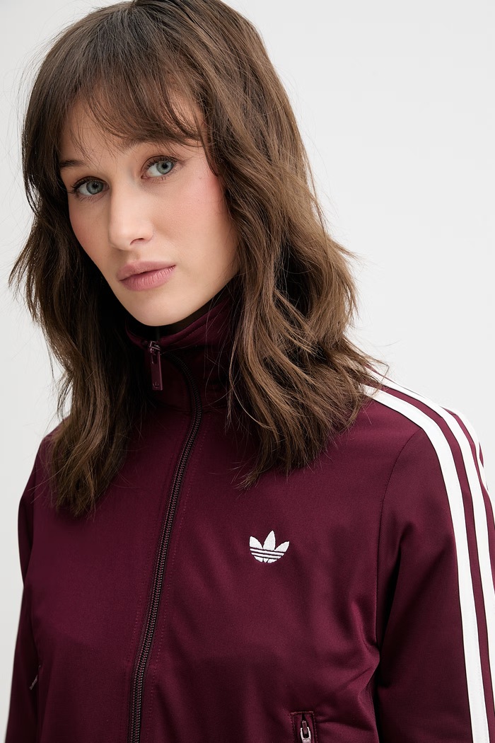 adidas Originals μπλούζα με κουμπιά Γυναικεία μωβ KQ6532