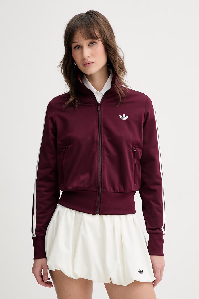 adidas Originals rozepínací mikina dámská burgundské KQ6532