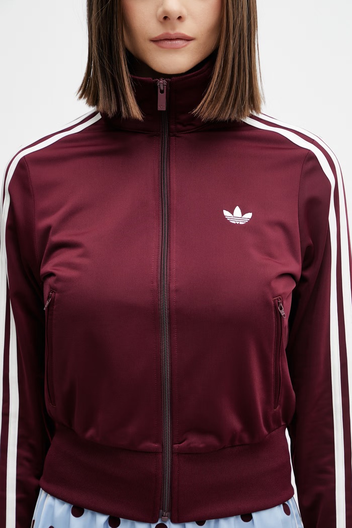 adidas Originals mikina na zips dámska burgundské KQ6532