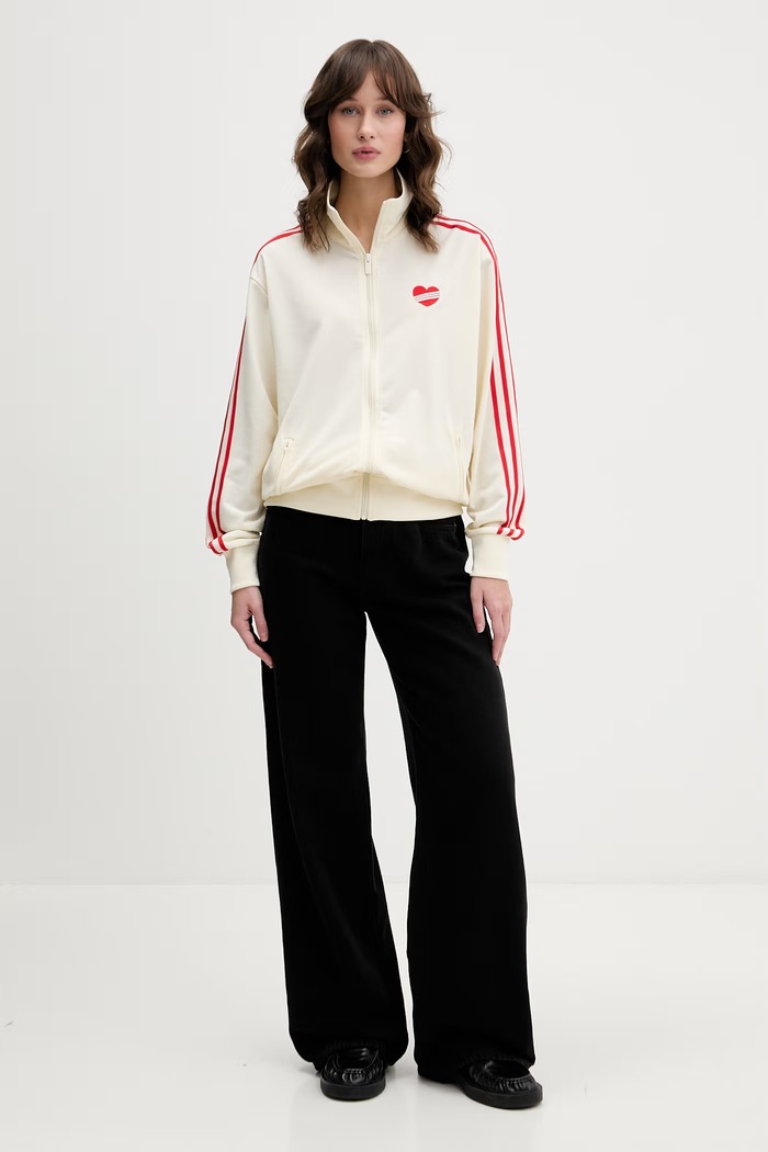 adidas Originals μπλούζα με κουμπιά Γυναικεία KQ8075 μπεζ SS26