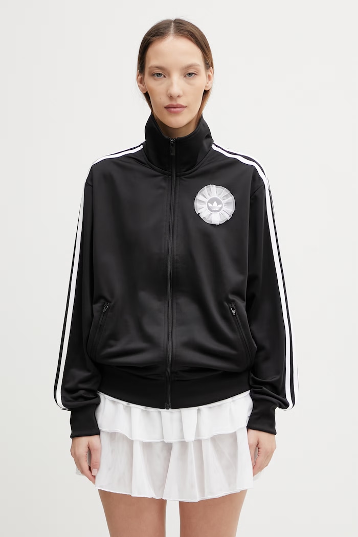 adidas Originals суичър с цип дамски черен KR9318
