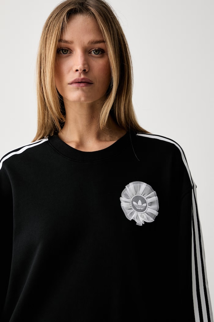 adidas Originals hanorac pentru femei, din bumbac negru KS6470.