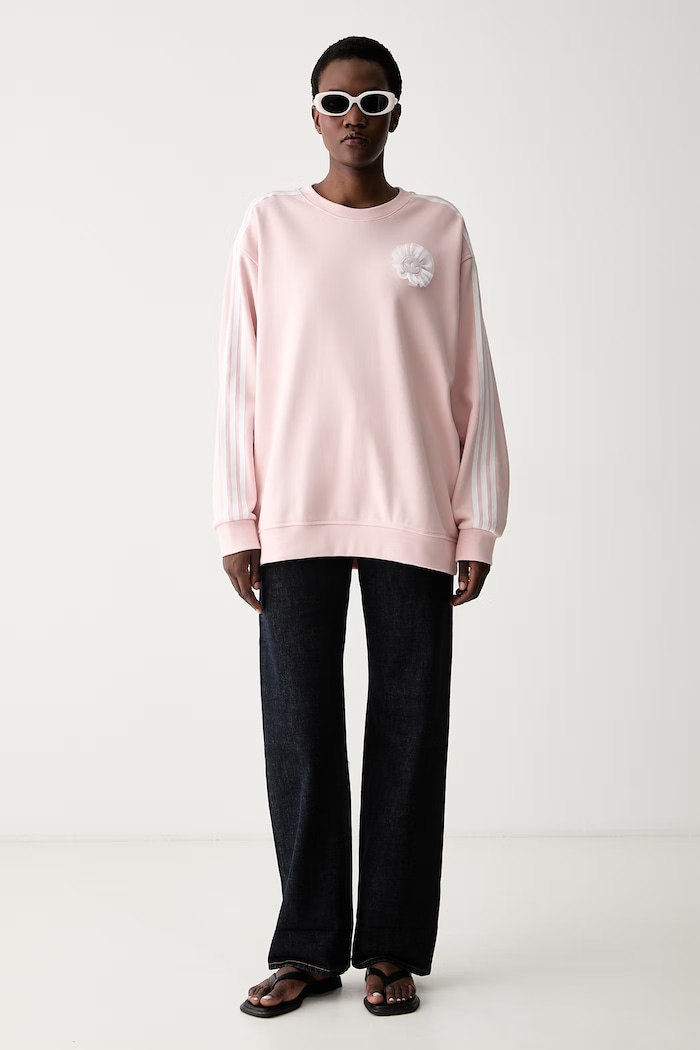 adidas Originals hanorac pentru femei, din bumbac KS6471 roz SS26