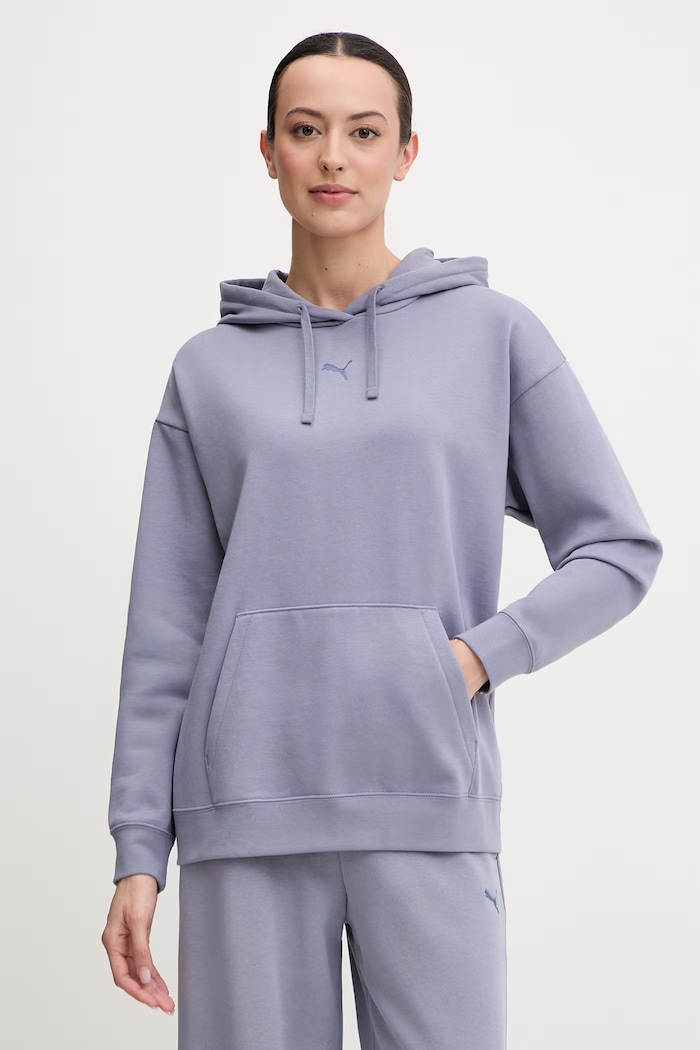 Mikina Puma Essentials Relaxed s kapucňou modrá 692917