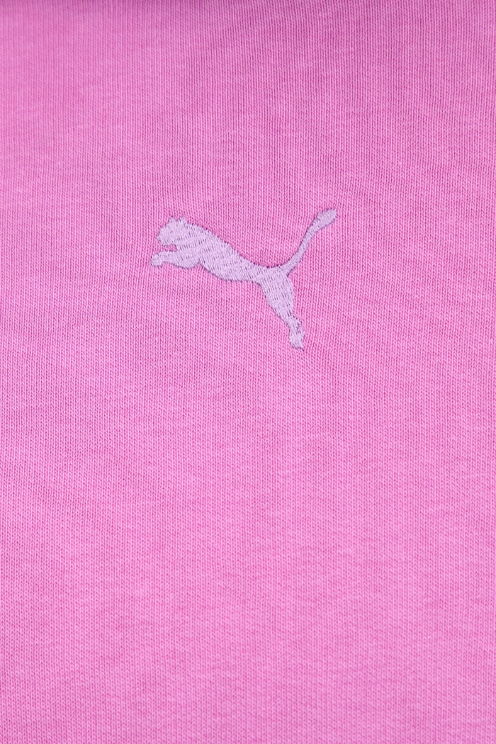 Puma mikina s kapucňou dámska s bavlnou Essentials Relaxed 692971.D ružová
