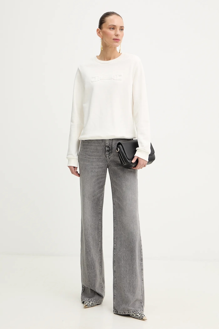 Elisabetta Franchi felső MD03P61E2 bézs SS26