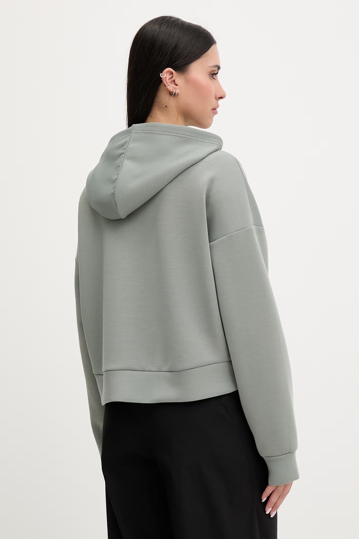 Oblačila Calvin Klein Performance jopica s kapuco ženska LVGWS6W318 zelena