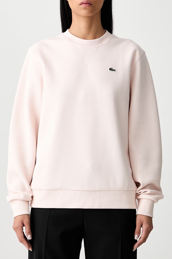 Lacoste mikina dámská s bavlnou SF5245 růžová
