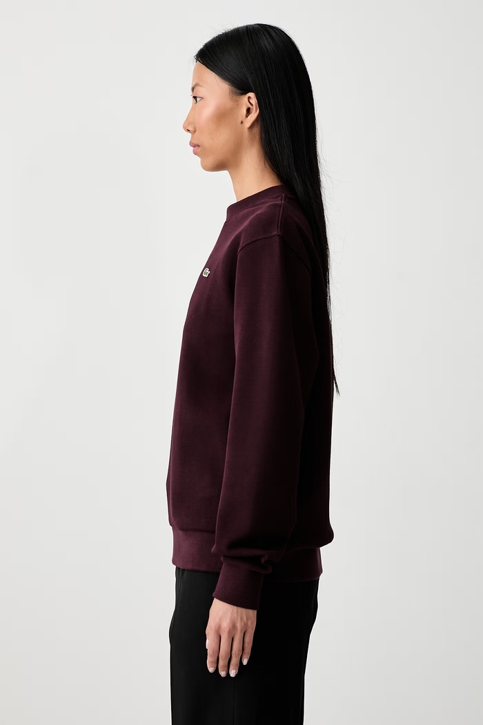 Lacoste mikina dámská s bavlnou burgundské SF5245