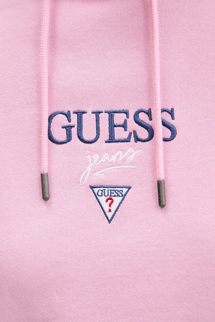 Guess Jeans pamut melegítőfelső W6RQ00.K68I4 rózsaszín