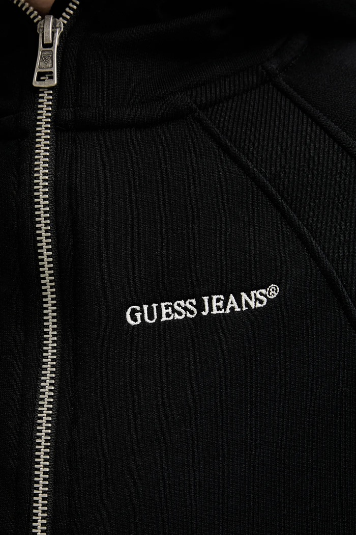 Guess Jeans pamut melegítőfelső W6RQ07.K68I4 fekete