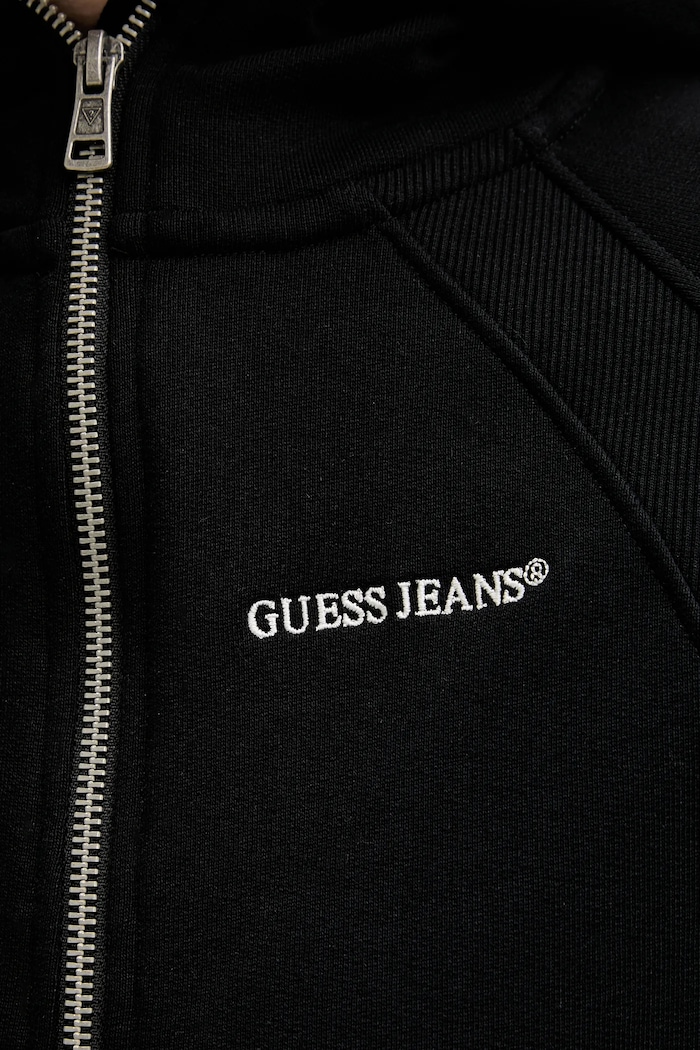 Guess Jeans pamut melegítőfelső W6RQ07.K68I4 fekete