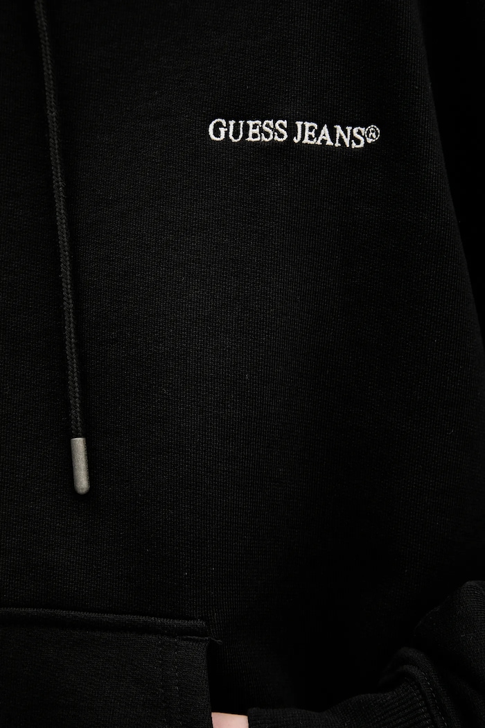 Guess Jeans pamut melegítőfelső W6RQ32.K68I4 fekete