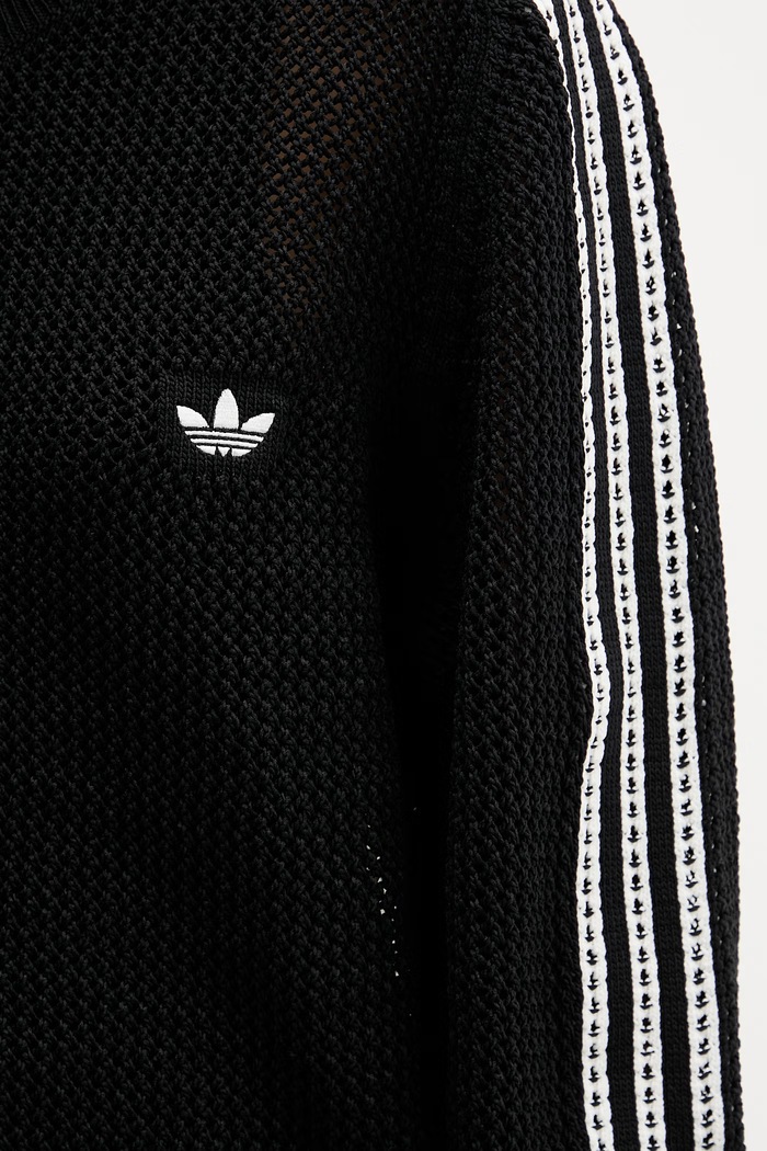 adidas Originals hanorac cu fermoar pentru femei KC6497 negru