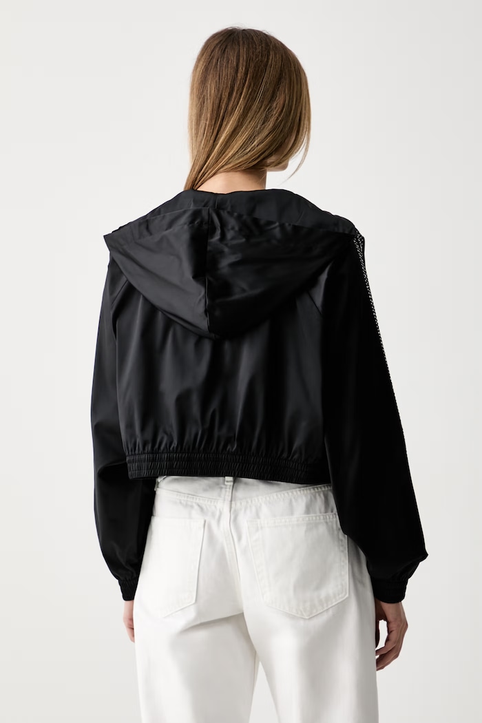 Îmbrăcăminte adidas Originals hanorac cu fermoar pentru femei Pearl KC7864 negru