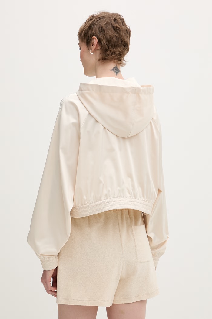 Oblečenie adidas Originals mikina s kapucňou dámska Pearl KE3391 béžová