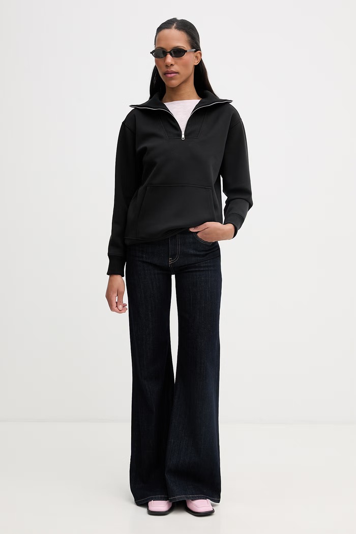 Calvin Klein felpa da donna LV044F203G nero SS26
