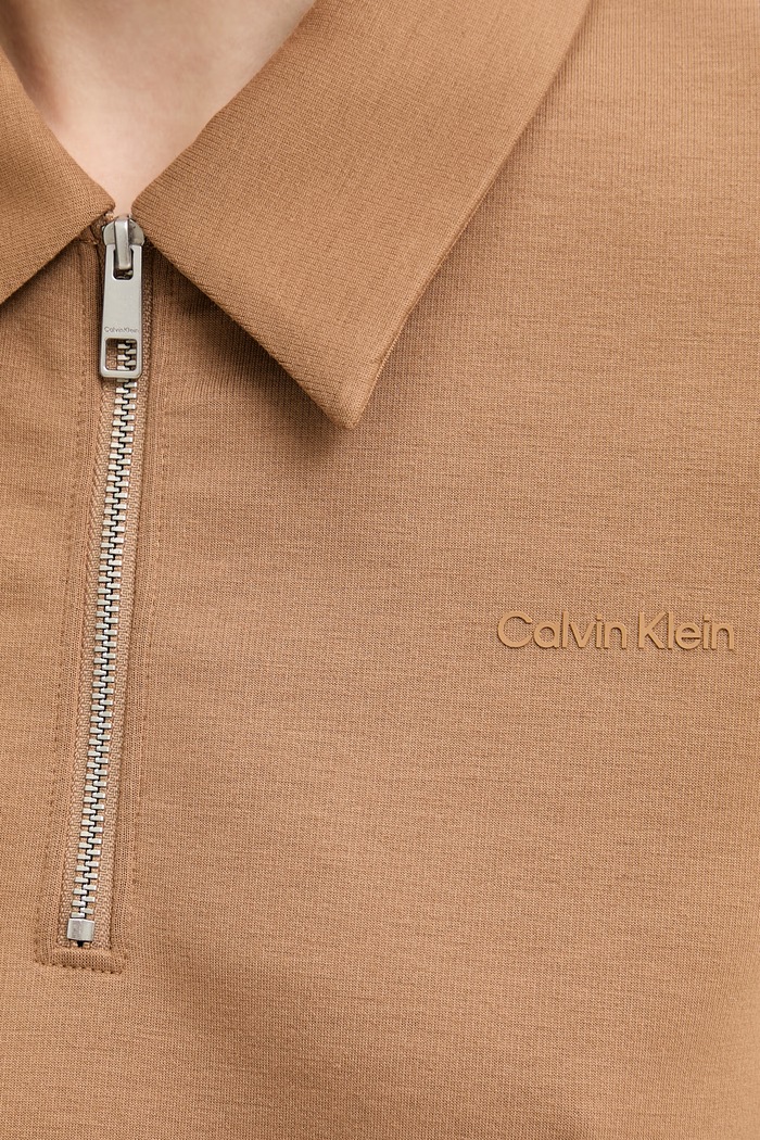 Calvin Klein polo tričko dámske hnedá LV044F205G