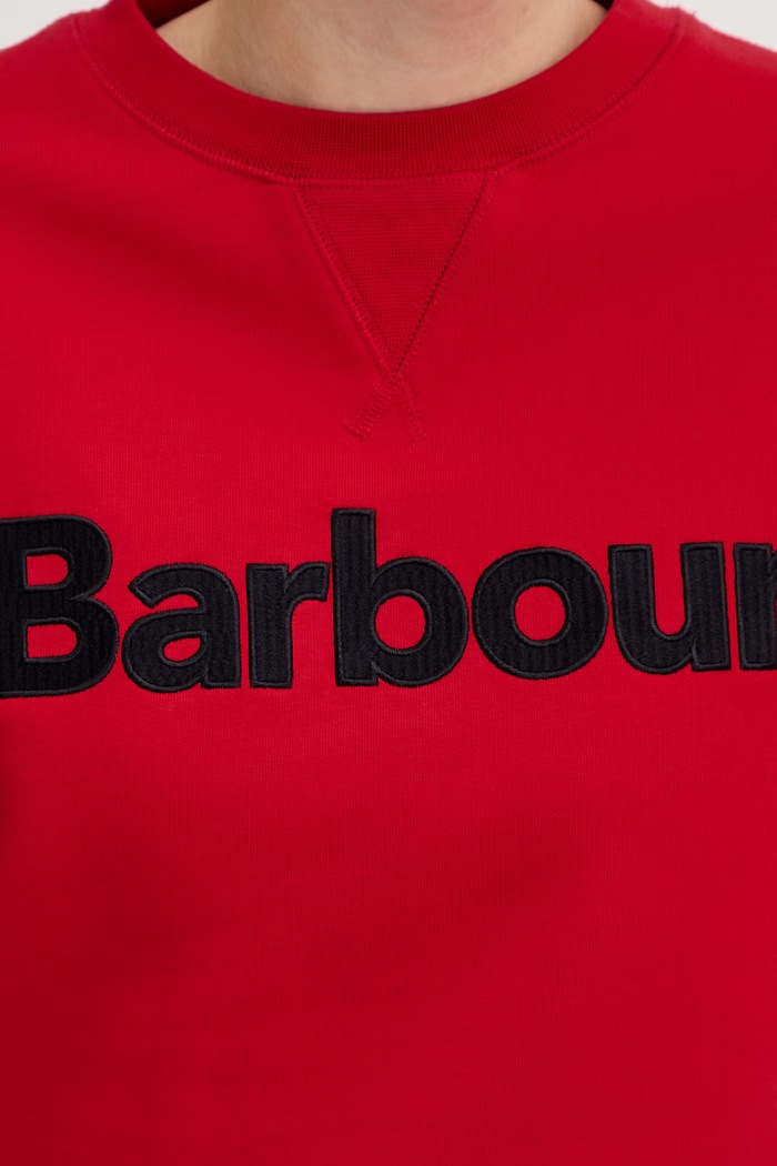 Barbour hanorac pentru femei, din bumbac Hartland LOL0672 rosu