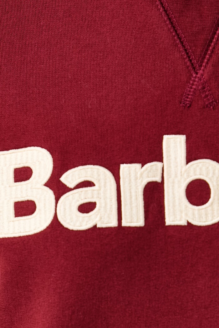 Mikina dámská bavlněná Hartland Barbour burgundské LOL0672