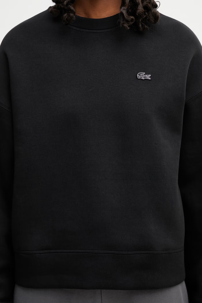 Lacoste bluza damska z bawełną czarny SF0046
