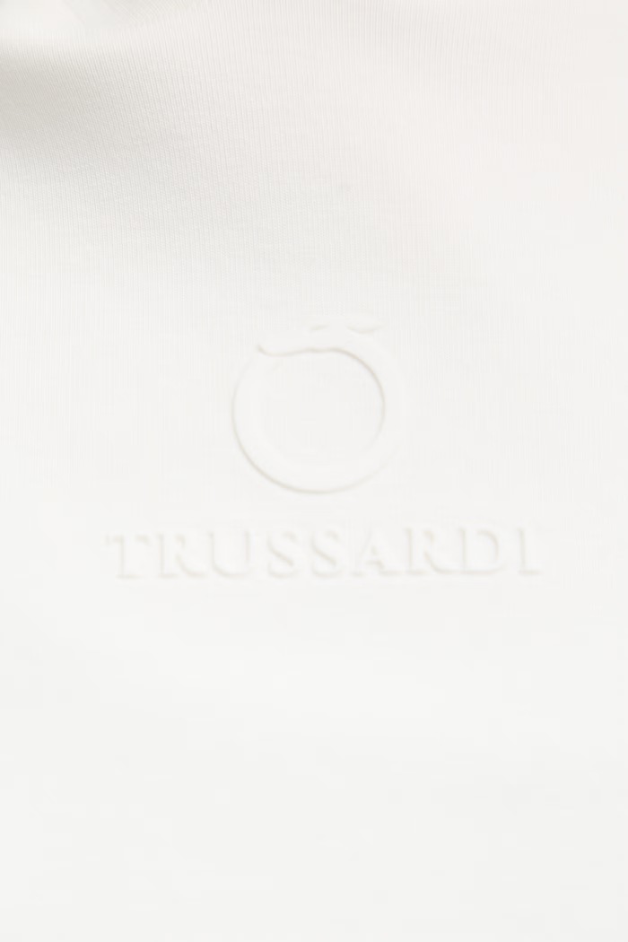 Trussardi Μπλούζα με κουκούλα Γυναικεία βαμβακερή G8566000235N μπεζ