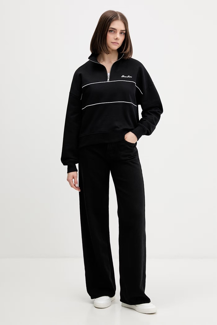 Guess Jeans Кофта для женщин из хлопка W6GQA9.K68I4 чёрный SS26