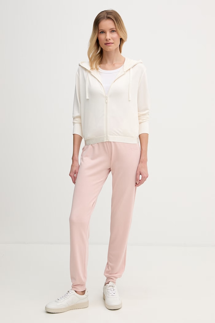 Guess μπλούζα με κουκούλα Γυναικεία JUNIE O6GQ01.KCQP2 μπεζ SS26