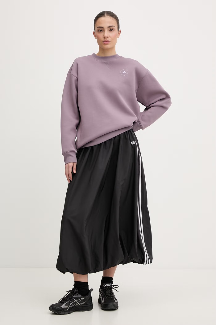adidas by Stella McCartney dámska mikina s bavlnou KA9562 fialová SS26